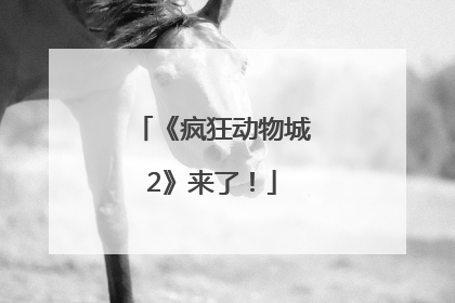 《疯狂动物城2》来了！