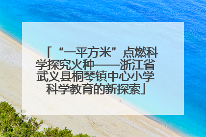 “一平方米”点燃科学探究火种——浙江省武义县桐琴镇中心小学科学教育的新探索