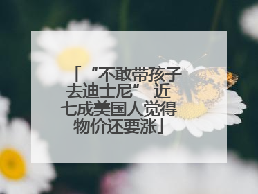 “不敢带孩子去迪士尼” 近七成美国人觉得物价还要涨