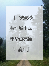 “光影夜巷”城市嘉年华点亮徐汇滨江