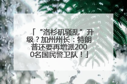 “洛杉矶骚乱”升级？加州州长：特朗普还要再增派2000名国民警卫队！