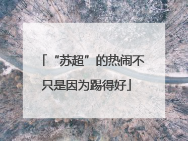 “苏超”的热闹不只是因为踢得好