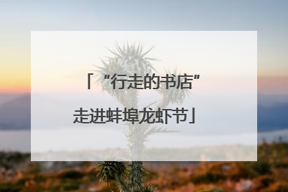 “行走的书店”走进蚌埠龙虾节