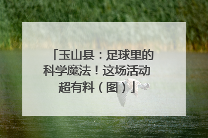 玉山县：足球里的科学魔法！这场活动超有料（图）