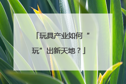 玩具产业如何“玩”出新天地？