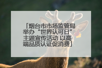 烟台市市场监管局举办“世界认可日”主题宣传活动 以高端品质认证促消费