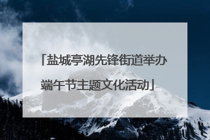盐城亭湖先锋街道举办端午节主题文化活动