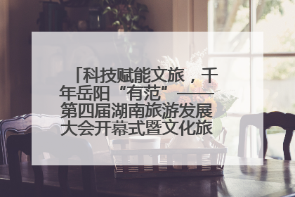 科技赋能文旅，千年岳阳“有范”——第四届湖南旅游发展大会开幕式暨文化旅游推介会侧记