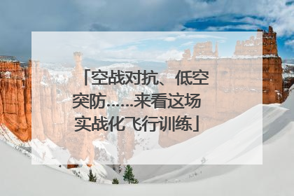 空战对抗、低空突防……来看这场实战化飞行训练