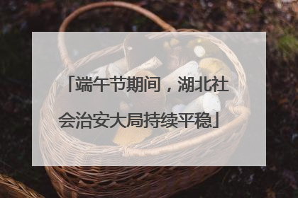 端午节期间，湖北社会治安大局持续平稳