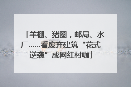 羊棚、猪圈，邮局、水厂……看废弃建筑“花式逆袭”成网红村咖