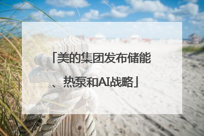 美的集团发布储能、热泵和AI战略