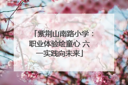 紫荆山南路小学：职业体验绘童心 六一实践向未来