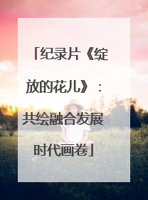 纪录片《绽放的花儿》：共绘融合发展时代画卷