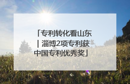 专利转化看山东｜淄博2项专利获中国专利优秀奖