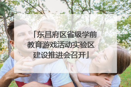 东昌府区省级学前教育游戏活动实验区建设推进会召开