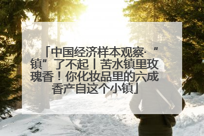 中国经济样本观察·“镇”了不起丨苦水镇里玫瑰香！你化妆品里的六成香产自这个小镇