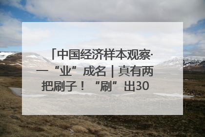 中国经济样本观察·一“业”成名｜真有两把刷子！“刷”出30亿级“颜值经济”
