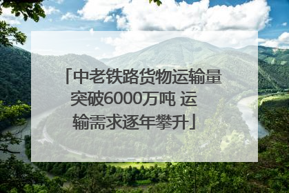 中老铁路货物运输量突破6000万吨 运输需求逐年攀升