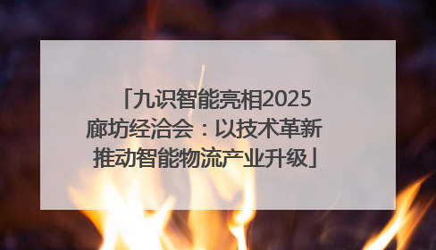 九识智能亮相2025廊坊经洽会：以技术革新推动智能物流产业升级