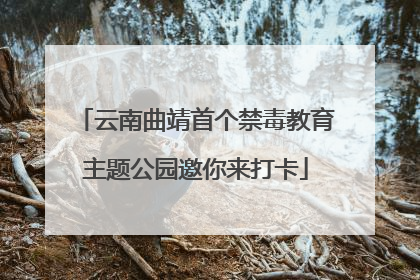 云南曲靖首个禁毒教育主题公园邀你来打卡