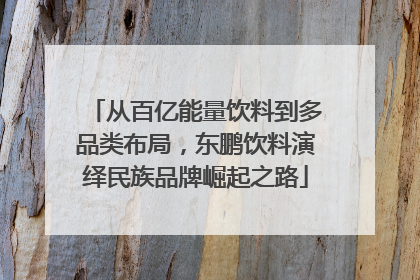 从百亿能量饮料到多品类布局，东鹏饮料演绎民族品牌崛起之路