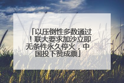 以压倒性多数通过！联大要求加沙立即无条件永久停火，中国投下赞成票