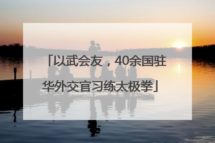 以武会友，40余国驻华外交官习练太极拳