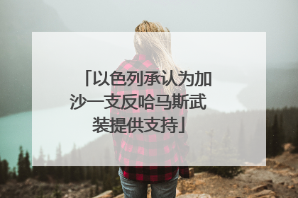 以色列承认为加沙一支反哈马斯武装提供支持