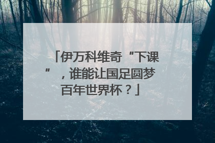 伊万科维奇“下课”，谁能让国足圆梦百年世界杯？