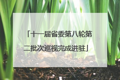 十一届省委第八轮第二批次巡视完成进驻