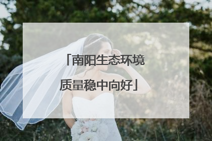 南阳生态环境质量稳中向好