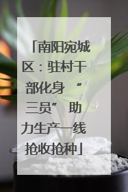 南阳宛城区：驻村干部化身 “三员” 助力生产一线抢收抢种