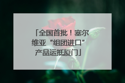 全国首批！塞尔维亚“组团进口”产品运抵厦门