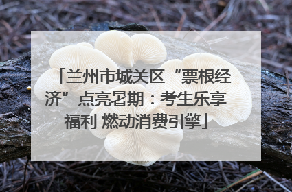 兰州市城关区“票根经济”点亮暑期：考生乐享福利 燃动消费引擎