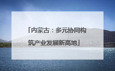 内蒙古：多元协同构筑产业发展新高地
