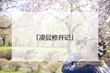 凌晨修井记