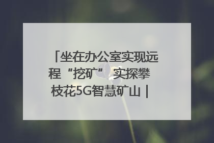 坐在办公室实现远程“挖矿” 实探攀枝花5G智慧矿山｜网络名人四川行