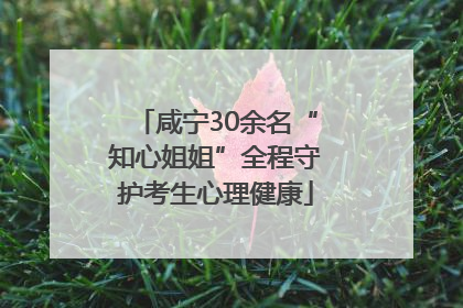 咸宁30余名“知心姐姐”全程守护考生心理健康