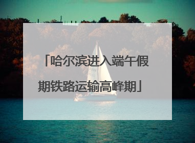 哈尔滨进入端午假期铁路运输高峰期
