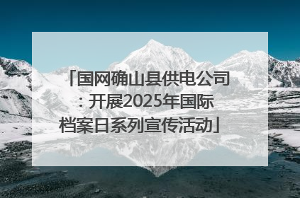 国网确山县供电公司：开展2025年国际档案日系列宣传活动