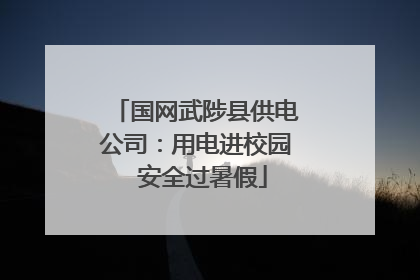 国网武陟县供电公司：用电进校园  安全过暑假