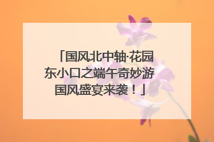 国风北中轴·花园东小口之端午奇妙游国风盛宴来袭！