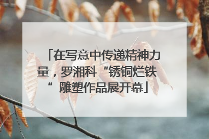 在写意中传递精神力量，罗湘科“锈铜烂铁”雕塑作品展开幕