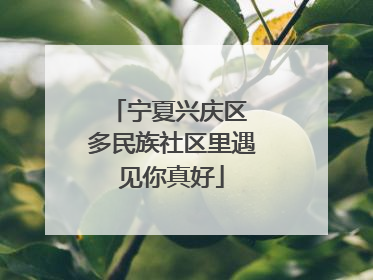 宁夏兴庆区 多民族社区里遇见你真好