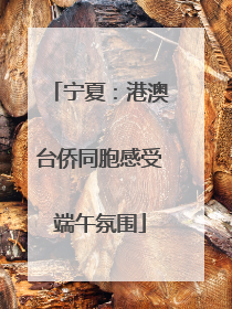 宁夏：港澳台侨同胞感受端午氛围