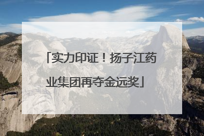 实力印证！扬子江药业集团再夺金远奖