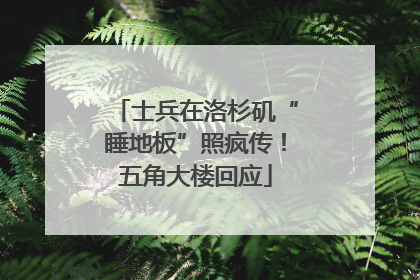 士兵在洛杉矶“睡地板”照疯传！五角大楼回应