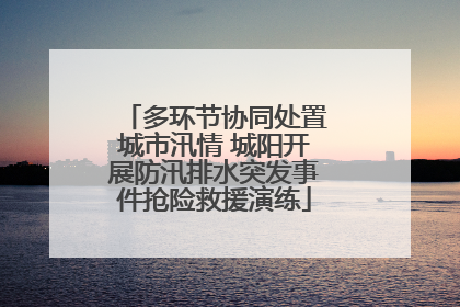 多环节协同处置城市汛情 城阳开展防汛排水突发事件抢险救援演练