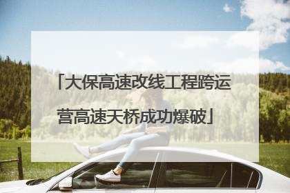 大保高速改线工程跨运营高速天桥成功爆破